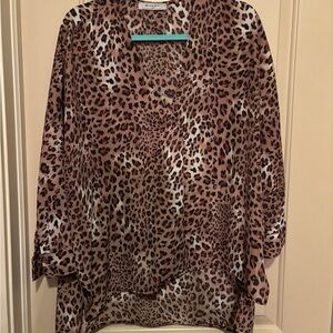 Leopard Print Women's Blouse